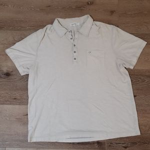 Mens CK light weight, short sleeve, collar shirt.